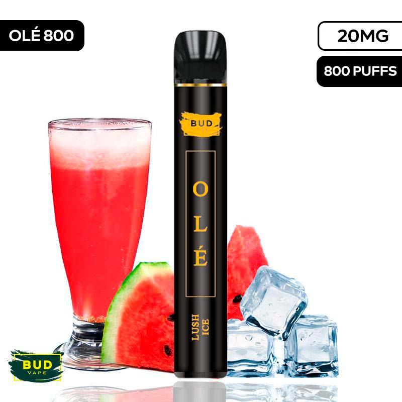 [Olé 800] Pod desechable Lush Ice Olé 20mg by Bud Vape