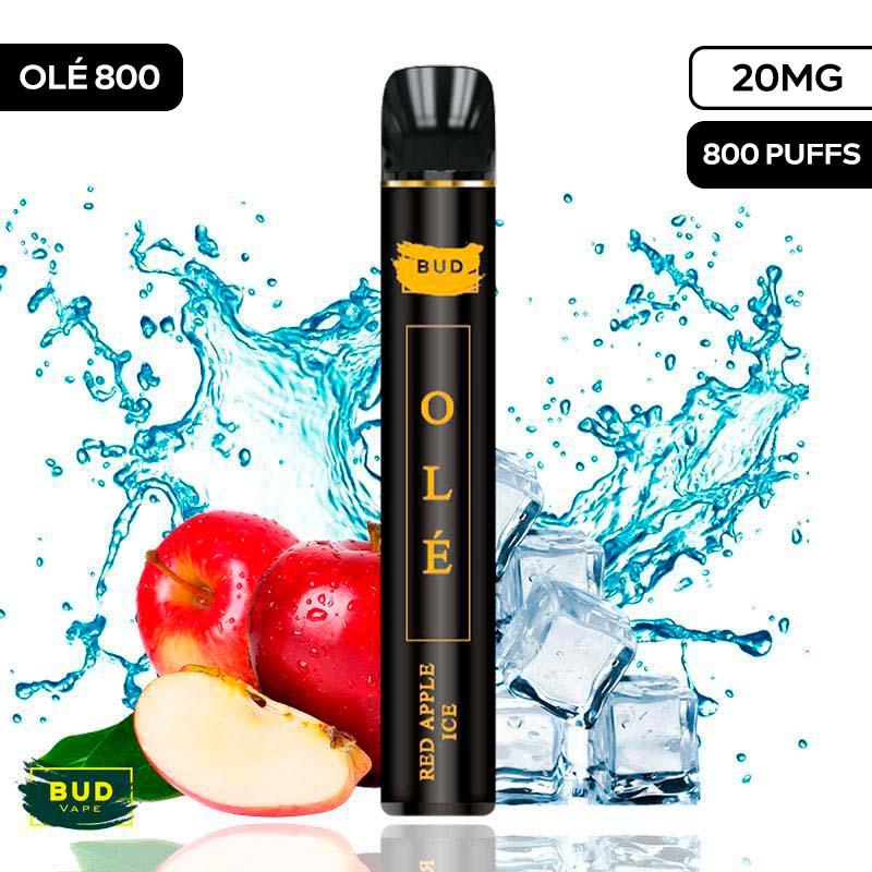 Olé 800 Bud Vape Red Apple Ice 20mg